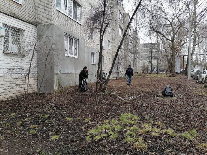 В Пензе двор на улице Пушанина привели в порядок только после визита мэра