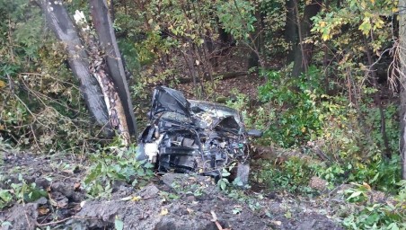 В Башкирии водитель на Hyundai слетел в кювет и опрокинулся