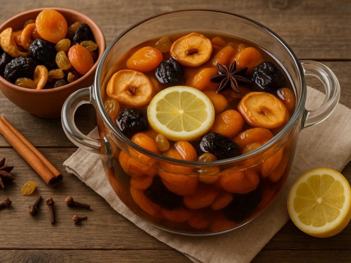 Привычный компот станет ярким, как рубин: нужен лишь один ингредиент на кончике ножа