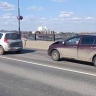 В ДТП на мосту Александра Невского водитель получил сотрясение мозга
