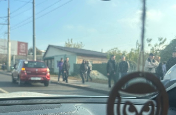 На проспекте Победы в Пензе столкнулись легковушка и маршрутка