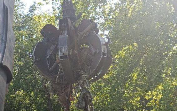 В Курске ведут расчистку улиц для защиты от паводка