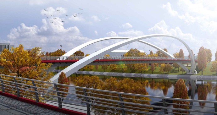Новые пешеходные мосты столицы (видеографика)
