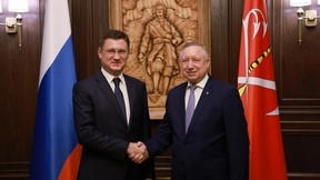 Александр Новак встретился с губернатором Санкт-Петербурга Александром Бегловым