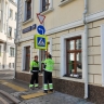 Более 360 дорожных знаков малого типа установили в Москве с января