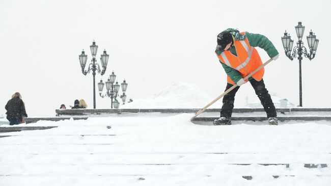 Городские службы Москвы работают в усиленном режиме из-за снегопада