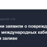 В Эстонии заявили о повреждении четырех международных кабелей в Финском заливе