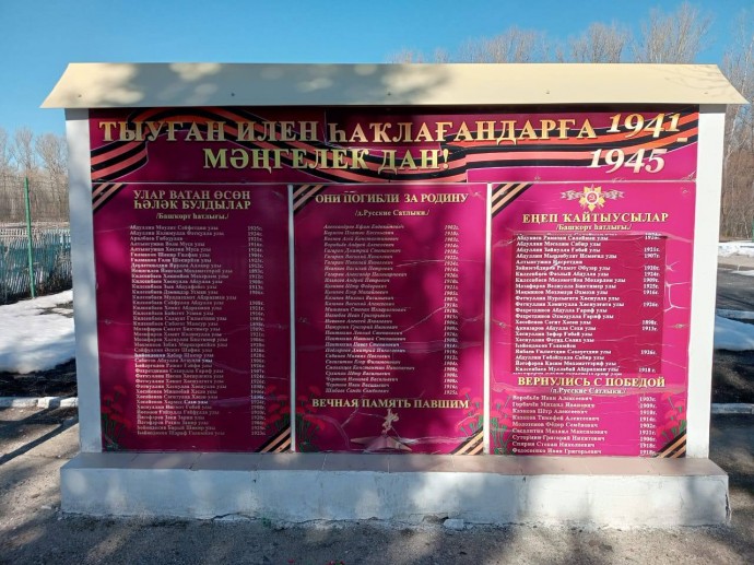 В Башкирии приведут в порядок мемориал участников ВОВ
