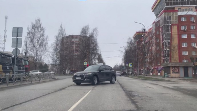 Загруженность дорог в Кирове 22 апреля ‒ 3 балла
