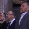 Александр Бельский и Борис Пиотровский посетили Пасхальное богослужение в Казанском соборе