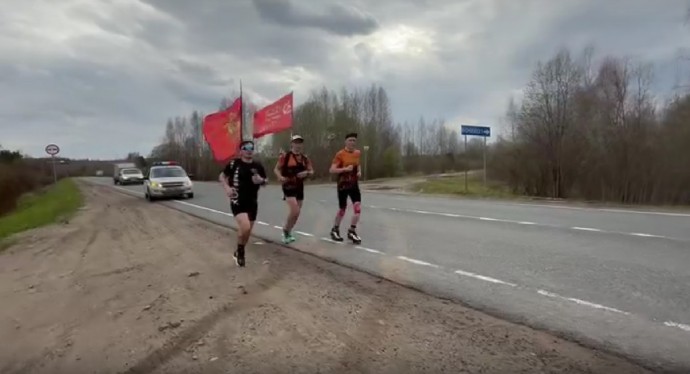 Вечером в Кирове финиширует патриотический забег из Яранска