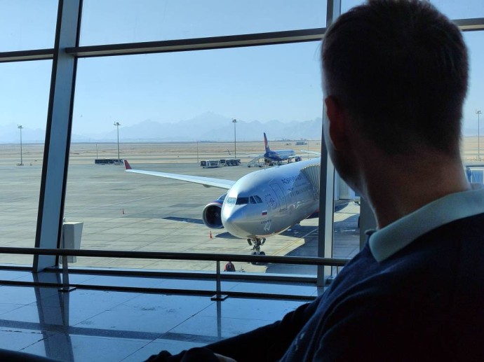 В аэропорту Перми на семь с лишним часов задерживается прилет рейса из Египта