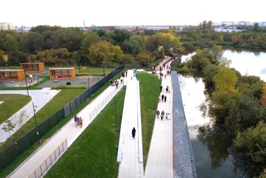 Пешеходный мост связал Некрасовку и Люберцы