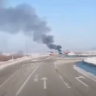 В Приамурье на федеральной трассе загорелся КамАЗ