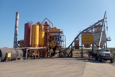 В Опарино заработал новый асфальтобетонный завод