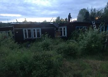 Ночной пожар тушили в амурском поселке