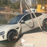 Электромобиль Xiaomi SU7 чуть не утонул в пруду в процессе автоматической парковки
