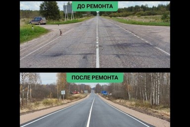 Ремонт участка трассы Пушкинские Горы – Локня стоимостью около 127 миллионов рублей завершен в Новоржевском округе