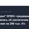 "Восьмерка" ОПЕК+ предварительно договорилась об увеличении добычи нефти в мае на 206 тыс. б/с