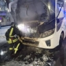 В Благовещенске загорелся автобус