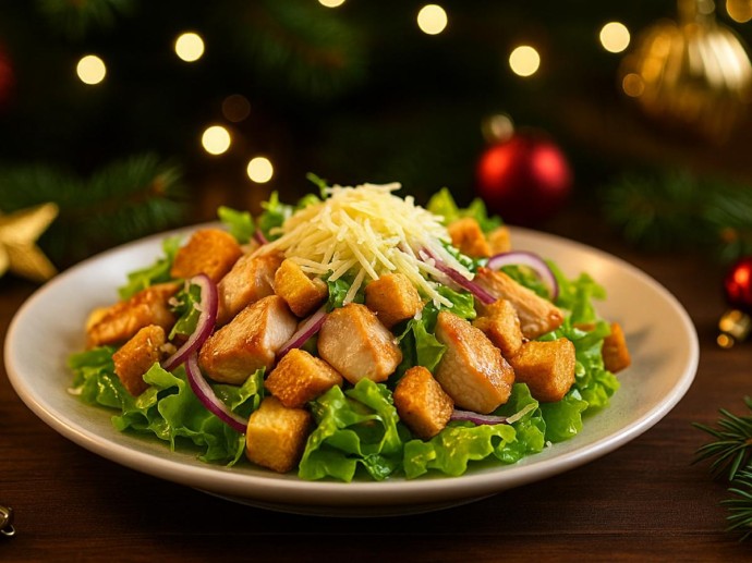 Праздничный салат "Наслаждениея" объединяет простоту и изысканность Праздничный салат "Наслаждениея" объединяет простоту и изысканность