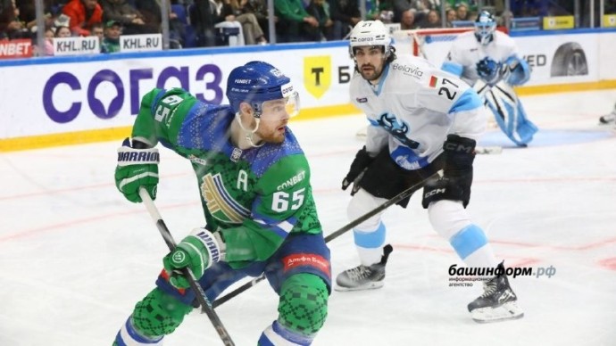 В Уфе «Салават Юлаев» уступил «Динамо» Минск в напряженной борьбе