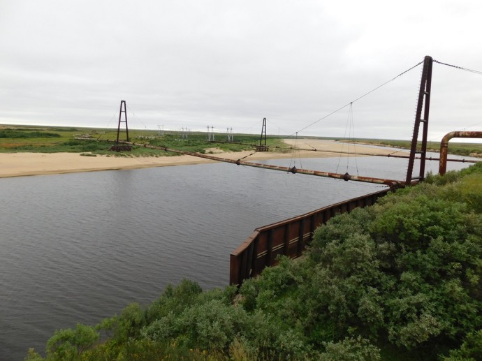 Через реку Мессояха возведут новый вантовый переход магистрального газопровода Через реку Мессояха возведут новый вантовый переход магистрального газопровода