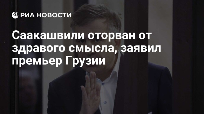 Саакашвили оторван от здравого смысла, заявил премьер Грузии