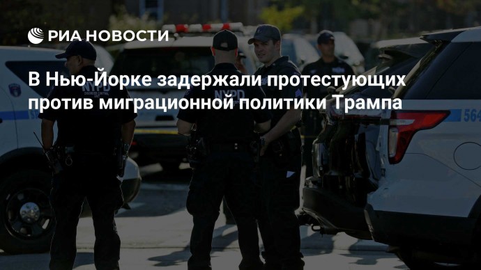 В Нью-Йорке задержали протестующих против миграционной политики Трампа