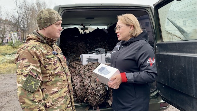 Ярославцы передали батальону Гагарина шесть коптеров на 1,5 миллиона рублей