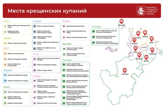 Сергей Собянин рассказал, как Москва готовится к крещенским купаниям