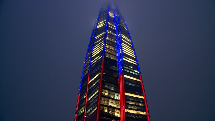 «Лахта Центр» окрасится триколором в День народного единства «Лахта Центр» окрасится триколором в День народного единства