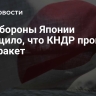 Минобороны Японии сообщило, что КНДР провела пуск ракет