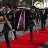 Возложение венка к памятнику Исмоилу Сомони