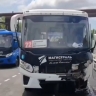 Пассажирский автобус столкнулся с легковушкой в Приморье