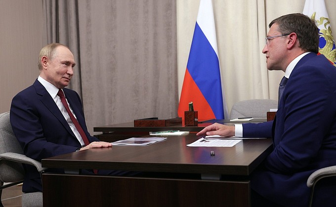 Рабочая встреча с губернатором Нижегородской области Глебом Никитиным