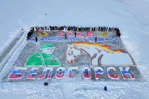 В Белогорске новогоднюю ледовую открытку посвятили защитникам Отечества В Белогорске новогоднюю ледовую открытку посвятили защитникам Отечества