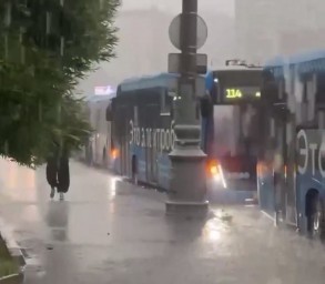 В ряде районов Москвы за пару часов выпала месячная норма осадков