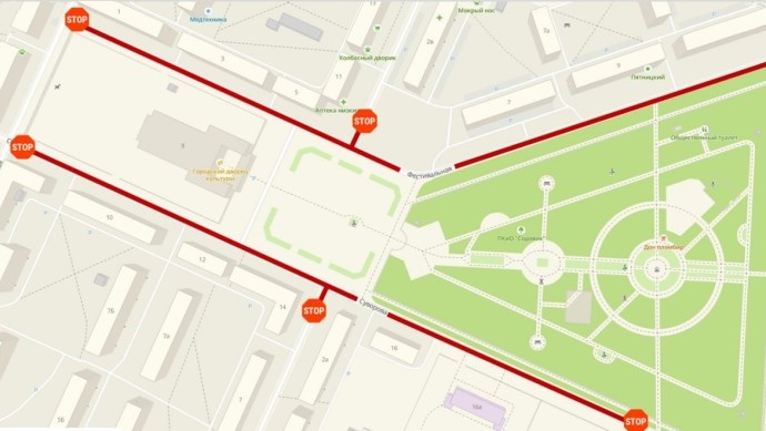 В Стерлитамаке 1 сентября перекроют участки улиц у ГДК