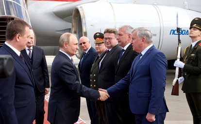 Владимир Путин прибыл в Минск