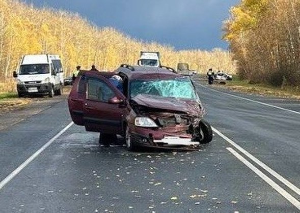 Появились фото с места смертельного ДТП в Нижнеломовском районе Пензенской области