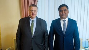 Алексей Оверчук провёл встречу с Первым заместителем Председателя Кабинета министров Киргизской Республики Данияром Амангельдиевым