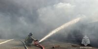 В ночном пожаре в Астрахани погибли три человека, среди них ребёнок
