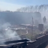 Крупный пожар в Таранае тушили двенадцать спасателей