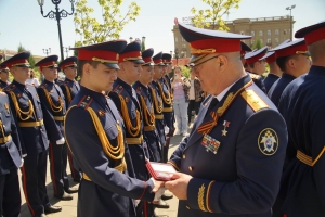 Кадеты СК России приняли участие в торжественных мероприятиях города-героя Волгограда, посвященных празднованию юбилея Победы