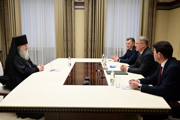 Радий Хабиров встретился с новым главой митрополии Башкирии Радий Хабиров встретился с новым главой митрополии Башкирии