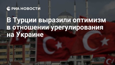 В Турции выразили оптимизм в отношении урегулирования на Украине