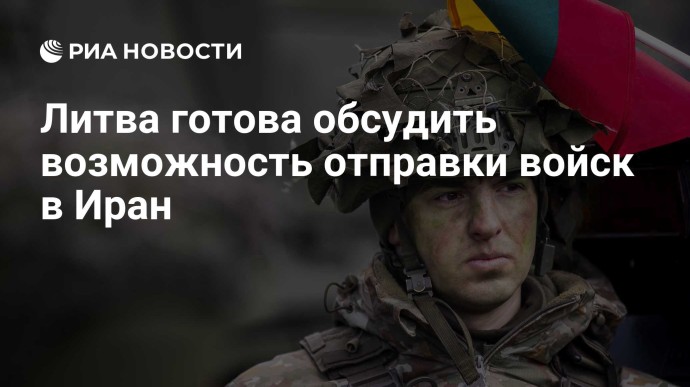 Литва готова обсудить возможность отправки войск в Иран