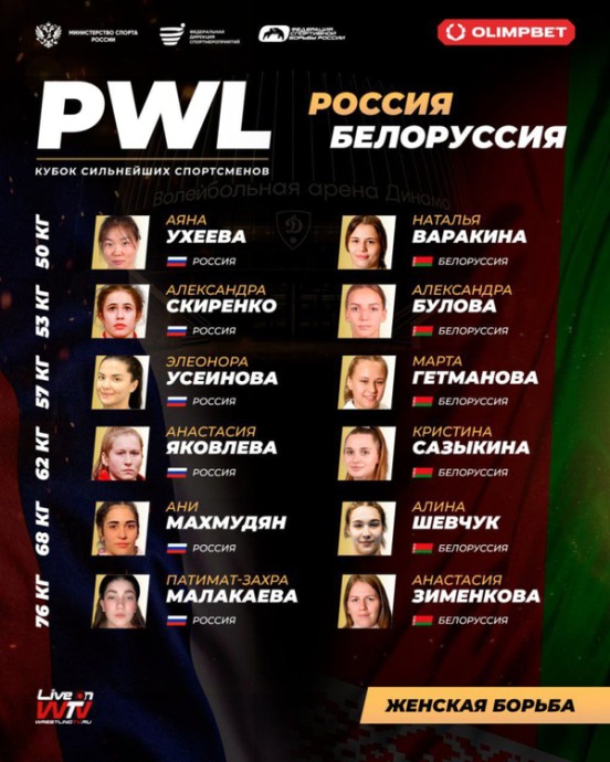 Представительница Бурятии выступит на Кубке сильнейших спортсменов PWL Представительница Бурятии выступит на Кубке сильнейших спортсменов PWL
