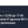 Военные с 12:00 до 17:40 уничтожили 37 дронов ВСУ над шестью регионами